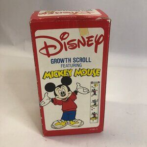 Disney Vintage 1990s Growth Chart Vinyl Wall‎ Measuring Banner Mickey Mouse NEW